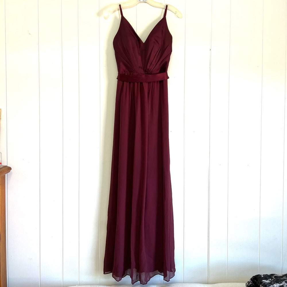 Burgundy Vera Wang Bridesmaid Dress
